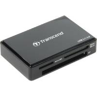 Карт-ридер Transcend (TS-RDC8K2, SDXC, microSD, CF, black, USB 3.1 Type-C)