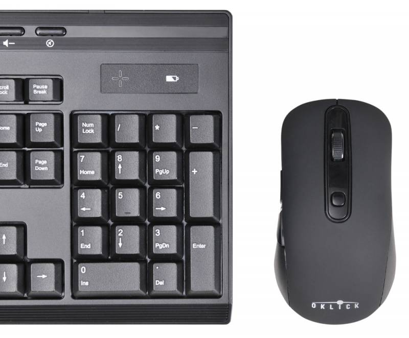 Клавиатура+мышь беспроводные Oklick 280M (black)