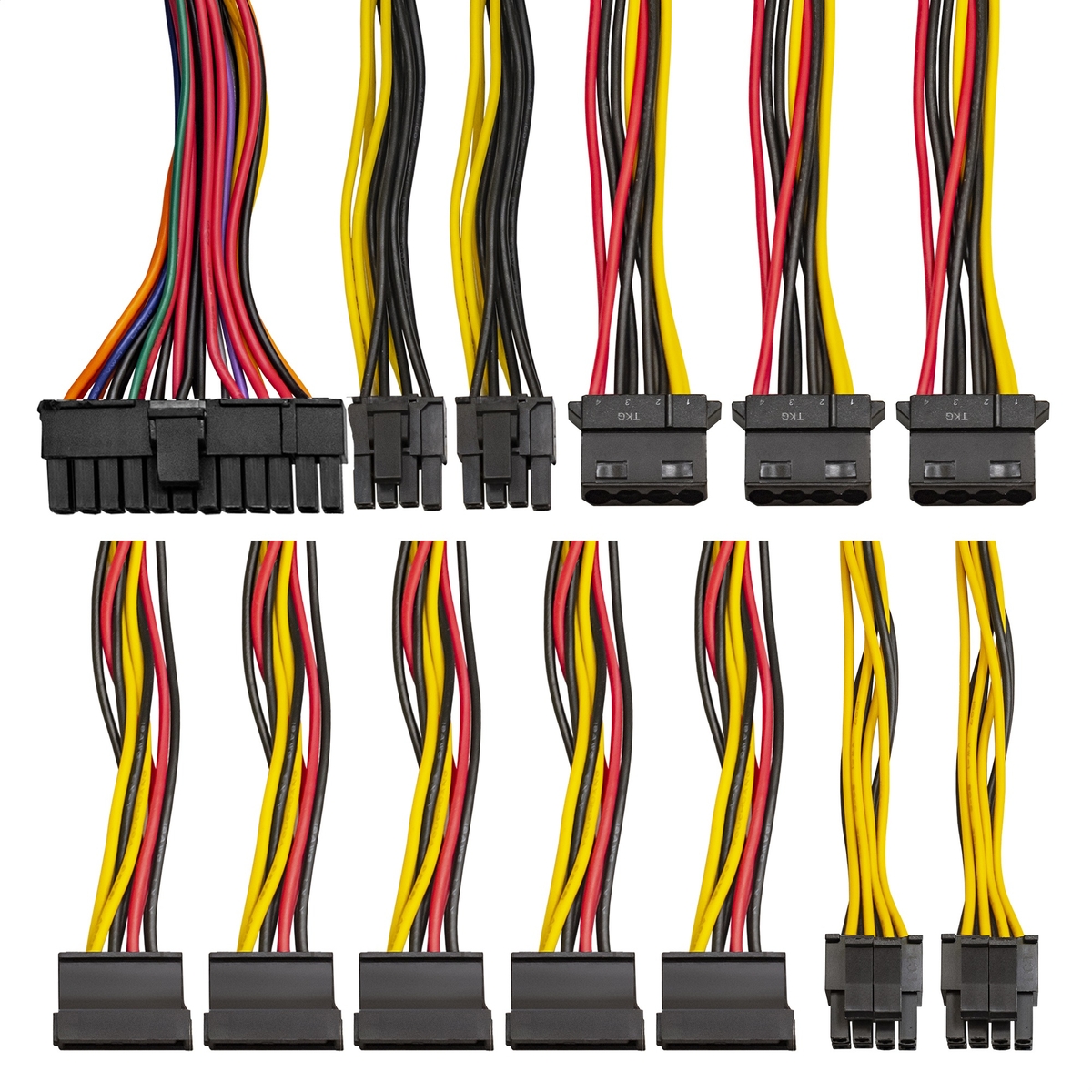Блок питания ExeGate 700W (700NPX, 120mm, 20+4+4+4+4+4pin, 2*PCI-E 6+2pin, 5*SATA, 3*HDD) OEM