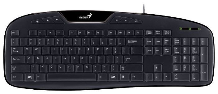 Клавиатура Genius KB-M205 (USB, мультимедийная, black)