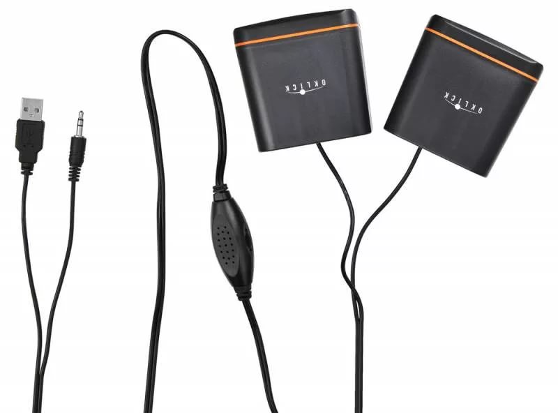 Колонки Oklick OK-301 (2х2.5W, USB, black-orange)