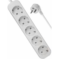 Сетевой удлинитель Defender E518 (5 розеток, 1,8 метра, 10A, white) OEM