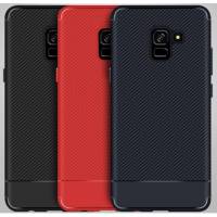Чехол клип-кейс 161758 (для Samsung Galaxy A8 Plus (2018), silicone, carbon navy)