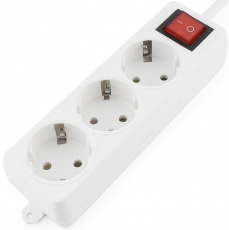 Сетевой удлинитель Гарнизон (EL-NB-G3-W-3, 3 розетки, 3 метра, 10A, white) OEM