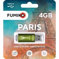 Флеш накопитель USB 2.0 4Gb FUMIKO PARIS (FPS-21, 30MB/s, green)