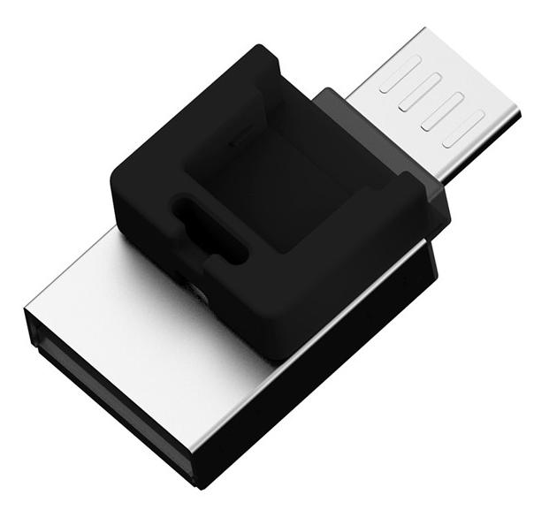 Флеш накопитель USB 2.0 16Gb Silicon Power Mobile X20 OTG (USB/MicroUSB, silver)