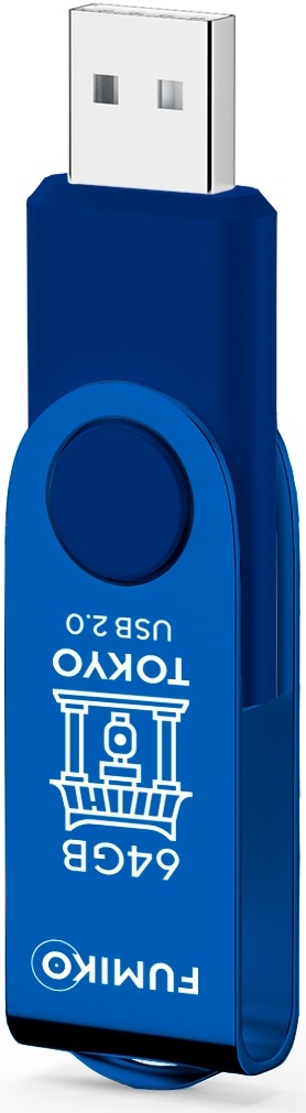 Флеш накопитель USB 2.0 64Gb FUMIKO TOKYO (FTO-10, 30MB/s, blue)