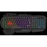 Клавиатура A4Tech Bloody B310N (USB, поддержка ПО Bloody KeyDominator (для создания макросов, профилей, полной настройки RGB подсветки), игровая, мультимедийная, Anti-Ghosting, 1.8m, black)