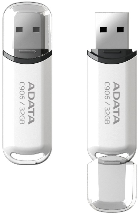 Флеш накопитель USB 2.0 32Gb ADATA C906 (AC906-32G-RWH, white)
