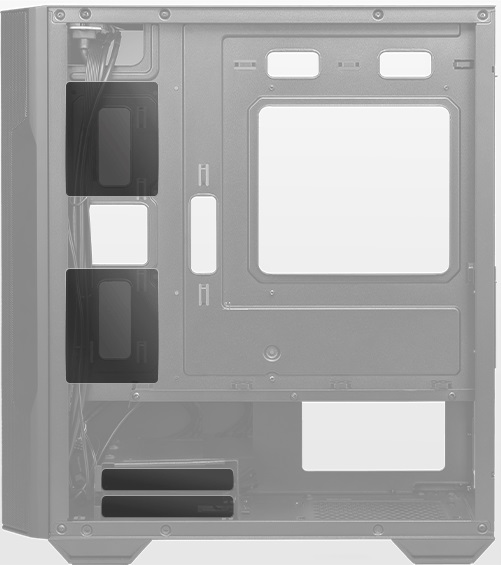 Корпус MSI MAG Forge M100A (306-7g20a21-809, без БП, mATX, USB3.0, 4x rainbow LED Fan, black)