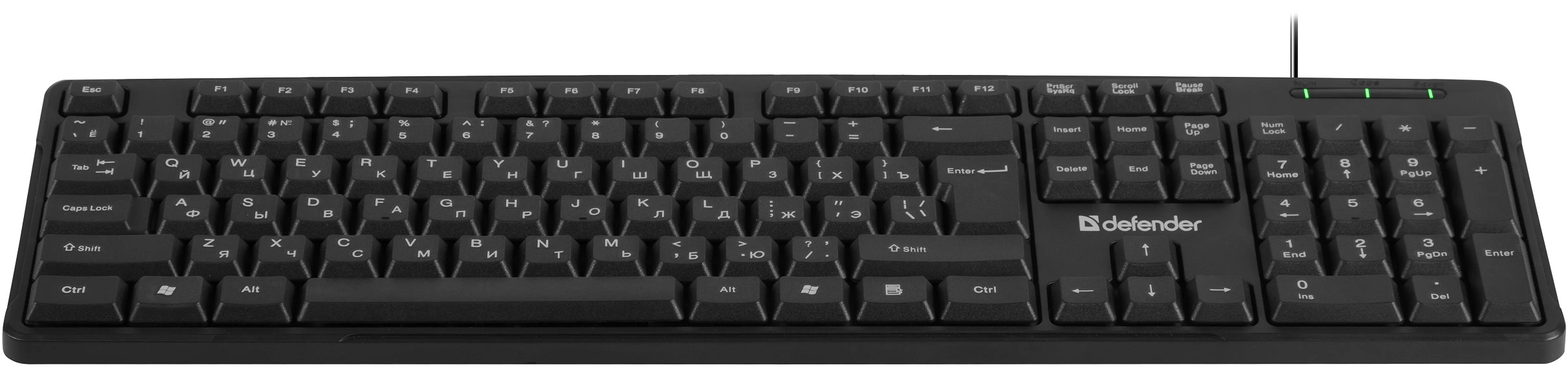 Клавиатура Defender Next HB-440 (USB, 1.5m, black)