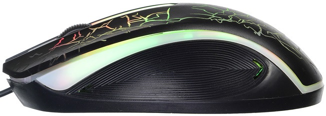 Мышь Oklick SHADOW 395M (USB, optical, 1500dpi, игровая, подсветка, 1.35m, black)