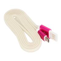 Кабель USB 2.0 Am - micro USB 1.0m (CC-mUSBr1m, мультиразъём, силиконовый шнур, пакет, white-red) Cablexpert