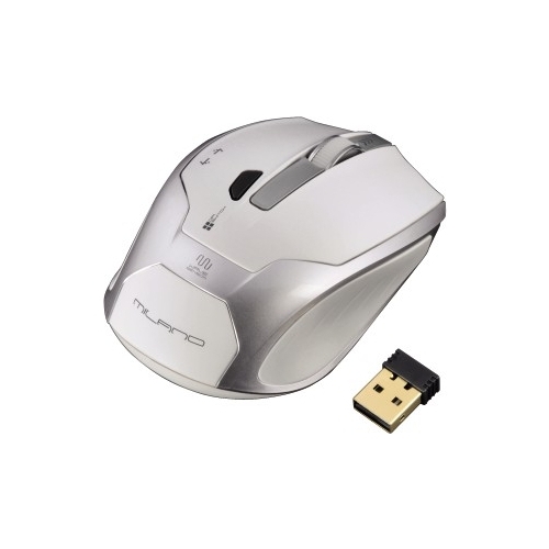 Мышь беспроводная Hama Milano (H-53861, optical, 1800dpi, 2xAAA, white-silver)