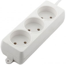 Сетевой удлинитель Гарнизон (EL-E3-W-5, 3 розетки, 5 метров, 6A, white) OEM