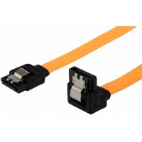 Кабель интерфейсный SATA 0.3m (CC-SATAM-DATA90-YL-30CM, угловой разъём, защёлки, yellow) Cablexpert
