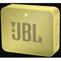Колонка JBL GO 2 (3W, портативная, аккумулятор 730mAh, до 5ч, Bluetooth v.4.1, микрофон, громкая связь, AUX, защита от воды, lemonade yellow)