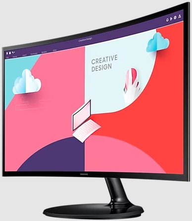 Монитор Samsung 27" S27C360EAI black (1920x1080, 75Hz, 3 000:1, 178°/178°, 4ms (GTG), 250cd/m2, VA, выход на наушники, HDMI)
