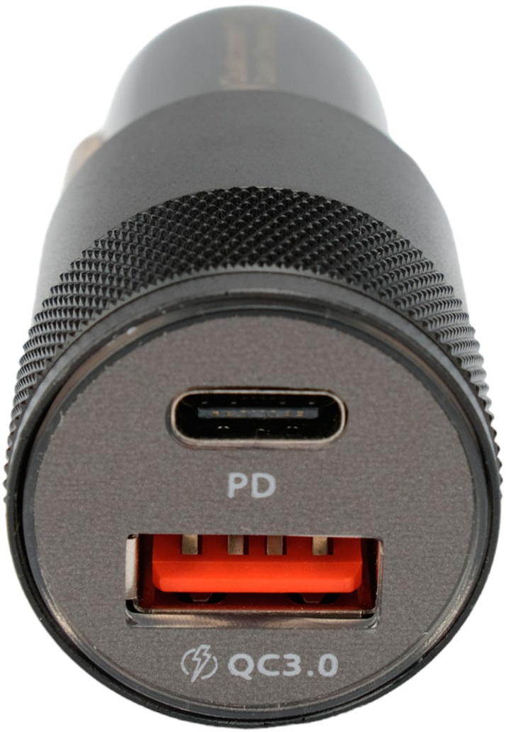 Зарядное устройство от прикуривателя Cablexpert MP3A-UC-CAR24 (12/24V - USB, USB Type-C, 5V/3A, 9V/2A, 12V/1.5A, 38W, QC3.0, PD, black)