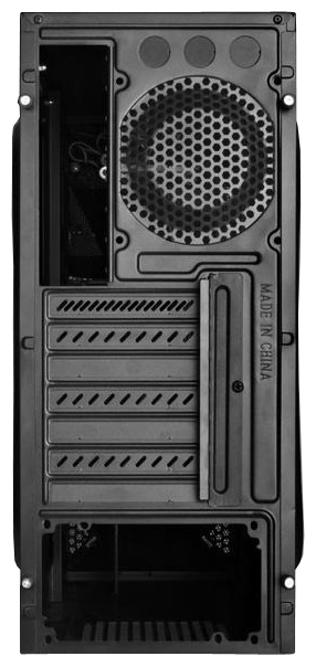 Корпус ACCORD SA-01B (без БП, ATX, USB3.0, black-green)