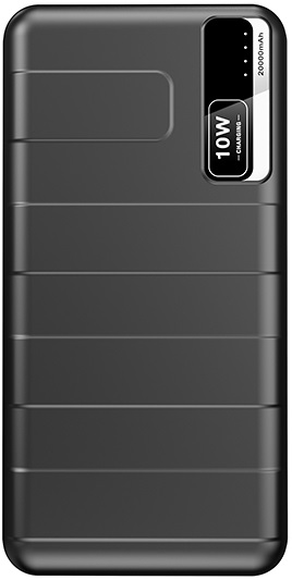 Внешний аккумулятор QUMO PowerAid 20000 (T5000) (литий-ионный, 20800mAh, 2*USB - 2.1A+1A, вход 2А, кабель 0.25m - microUSB, black)