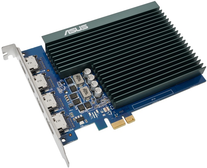 Видеокарта ASUS GF GT730 2Gb (GT730-4H-SL-2GD5, 64bit, DDR5, 4xHDMI) RTL