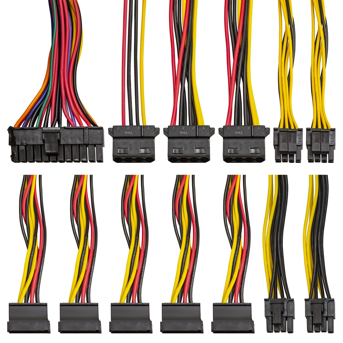 Блок питания ExeGate 700W (700NPXE, 120mm, 20+4+4+4+4+4pin, 2*PCI-E 6+2pin, 5*SATA, 3*HDD) OEM