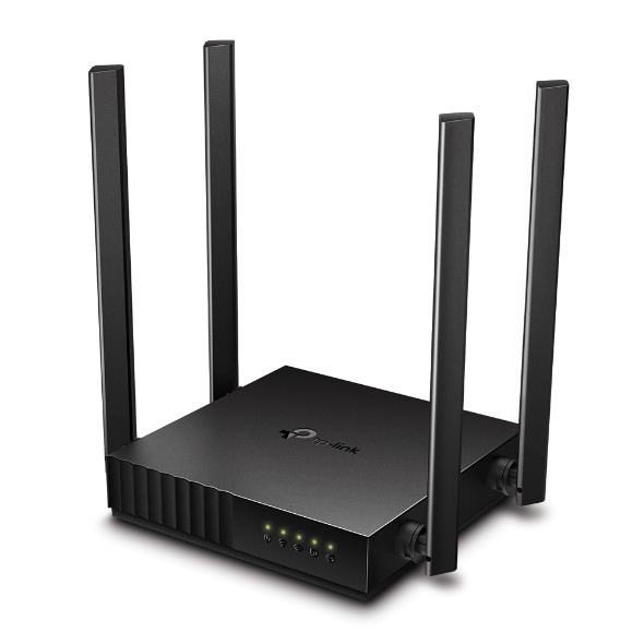 Роутер TP-LINK Archer C54 (RU) (1167Mbps, 2.4/5GHz, 4 ports, 100Mbps, 4 внешние несъёмные антенны, black)