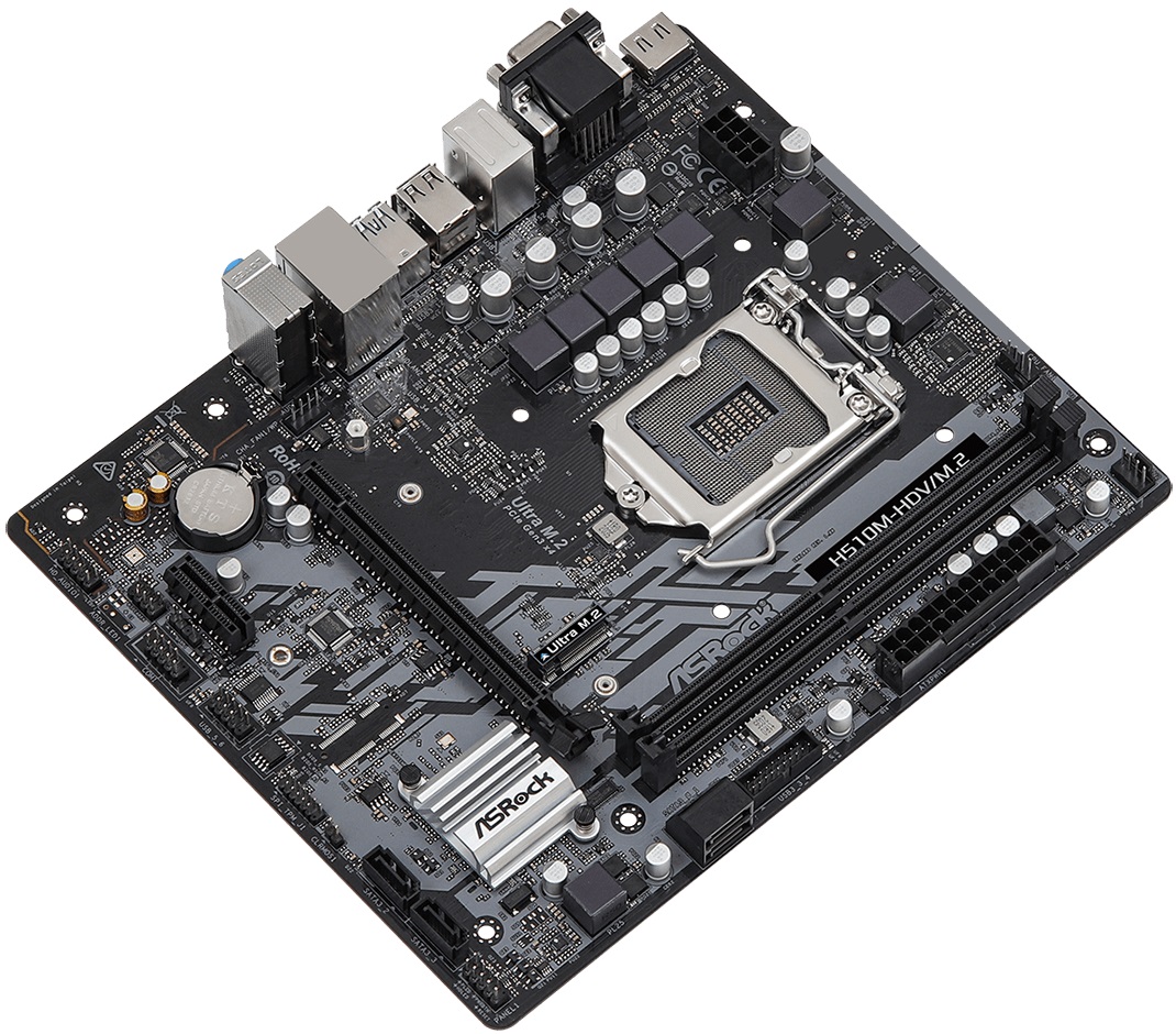 Материнская плата ASRock H510M-HDV/M.2 (s1200, mATX) RTL