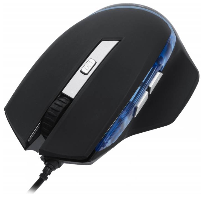 Мышь Oklick 715G (USB, optical, 1600dpi, игровая, 1.5m, black)