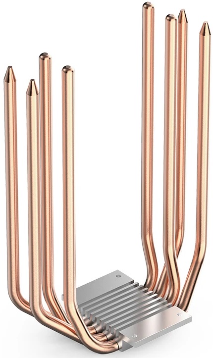 Вентилятор JONSBO CR-1000 E Color (1150/1151/1155/1156/1200/1700, 120mm, Al, 600-1500rpm, 22-32dBa, 4 тепловые трубки, DTH, 4pin, 140W, RGB LED, white) RTL