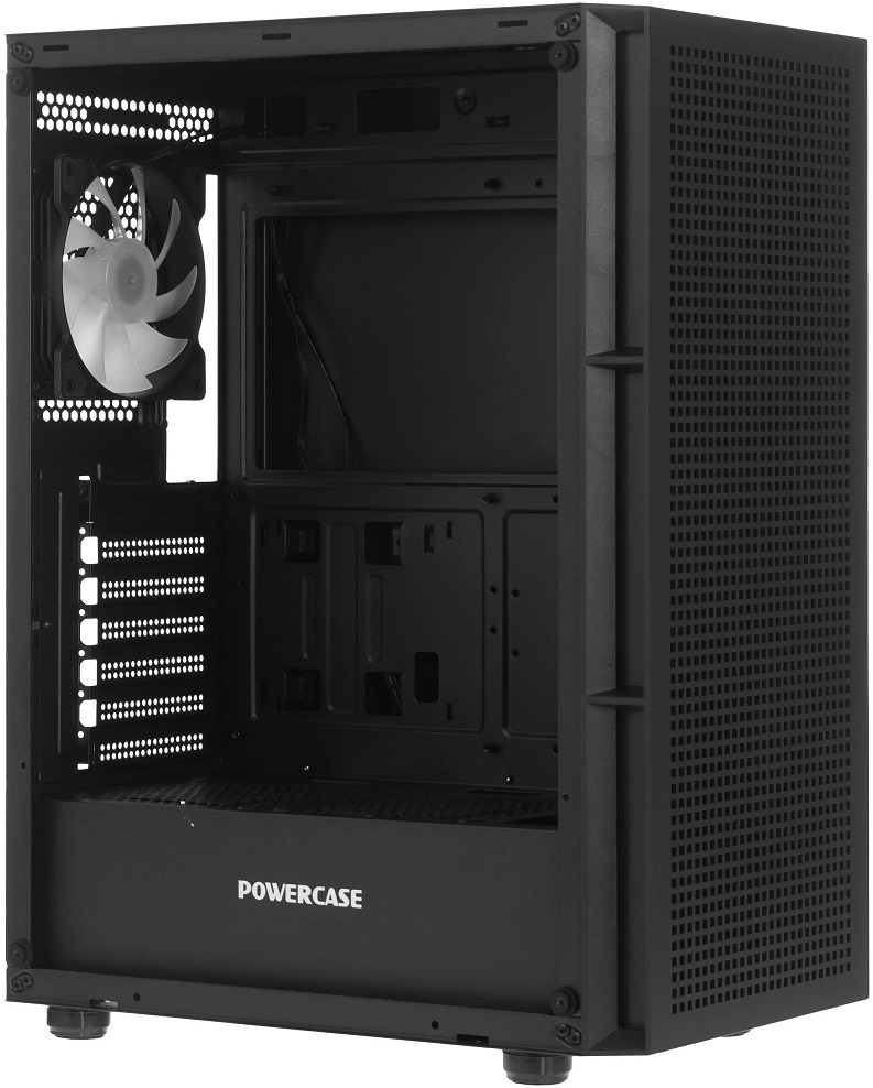 Корпус Powercase Mistral EA17 (CMAEA17-A4) (без БП, ATX, USB3.0, 4x ARGB Fan, black)