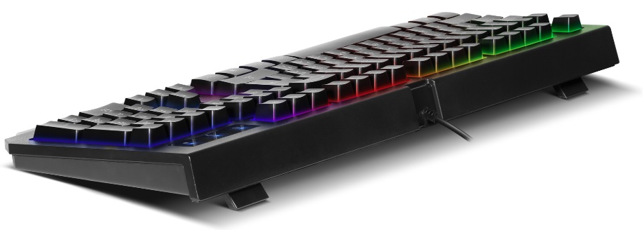 Клавиатура Defender Underlord GK-340L (USB, регулируемая подсветка, влагоустойчивая, игровая, мультимедийная, black)