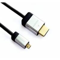 Кабель HDMIm-microHDMIm, 1.8m (HDMI08-06PRO, ver.1.4, медь, с позолоченными контактами, экранированный, black-silver) Defender