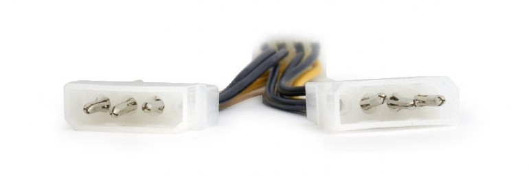 Переходник питания для видеокарты PCI-Express 8pin (CC-PSU-81, 0.15m, от 2х разъёмов Molex (IDE) блока питания) Cablexpert