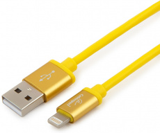 Кабель USB 2.0 Am - Lightning 1.0m (CC-S-APUSB01Y-1M, серия Silver, блистер, yellow) Cablexpert