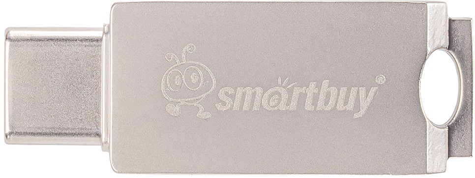 Флеш накопитель USB 2.0 8Gb Smartbuy MC25 (SB8GBMC25, USB Type A + USB Type-C, OTG, silver)