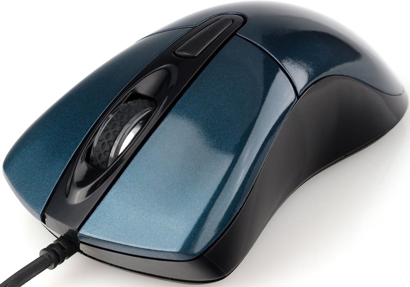 Мышь Gembird MOP-415-B (USB, optical, 2400dpi, 1.4m, black-blue)