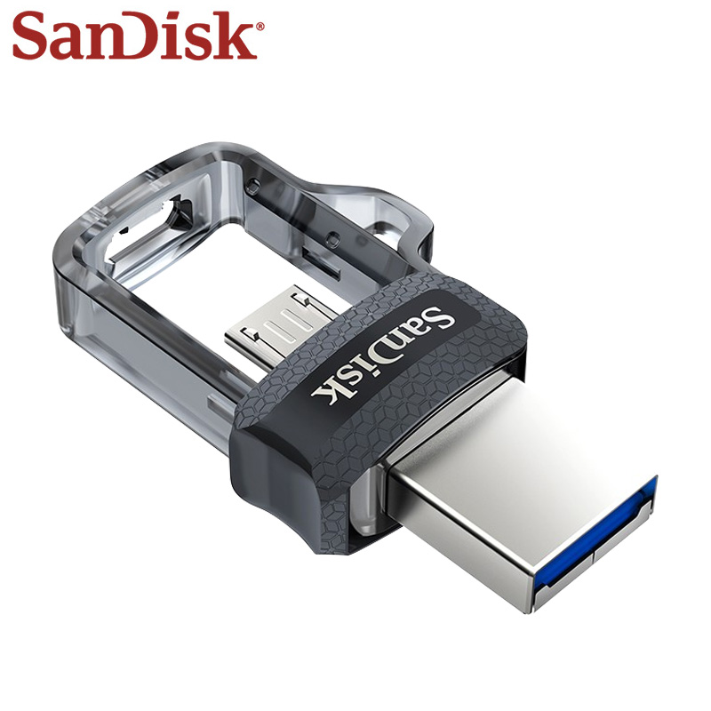 Флеш накопитель USB 3.0 32Gb SanDisk Dual Drive m3.0 (SDDD3-032G-G46, OTG, 150Mb/s, black)