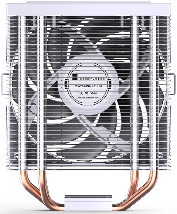 Вентилятор JONSBO CR-1000 E Color (1150/1151/1155/1156/1200/1700, 120mm, Al, 600-1500rpm, 22-32dBa, 4 тепловые трубки, DTH, 4pin, 140W, RGB LED, white) RTL