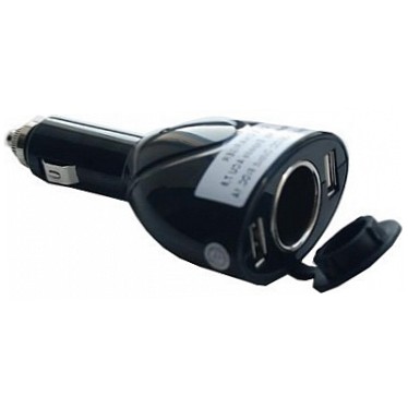 Зарядное устройство от прикуривателя Espada ACU7,5 (2 USB разъёма, 4.2A, black)