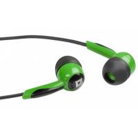 Наушники Defender Basic-604 (затычки, без микрофона, 1.1m, black-green)