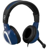 Наушники Defender Warhead G280 (полноразмерные закрытые, c микрофоном, игровые, 2.5m, black-blue)
