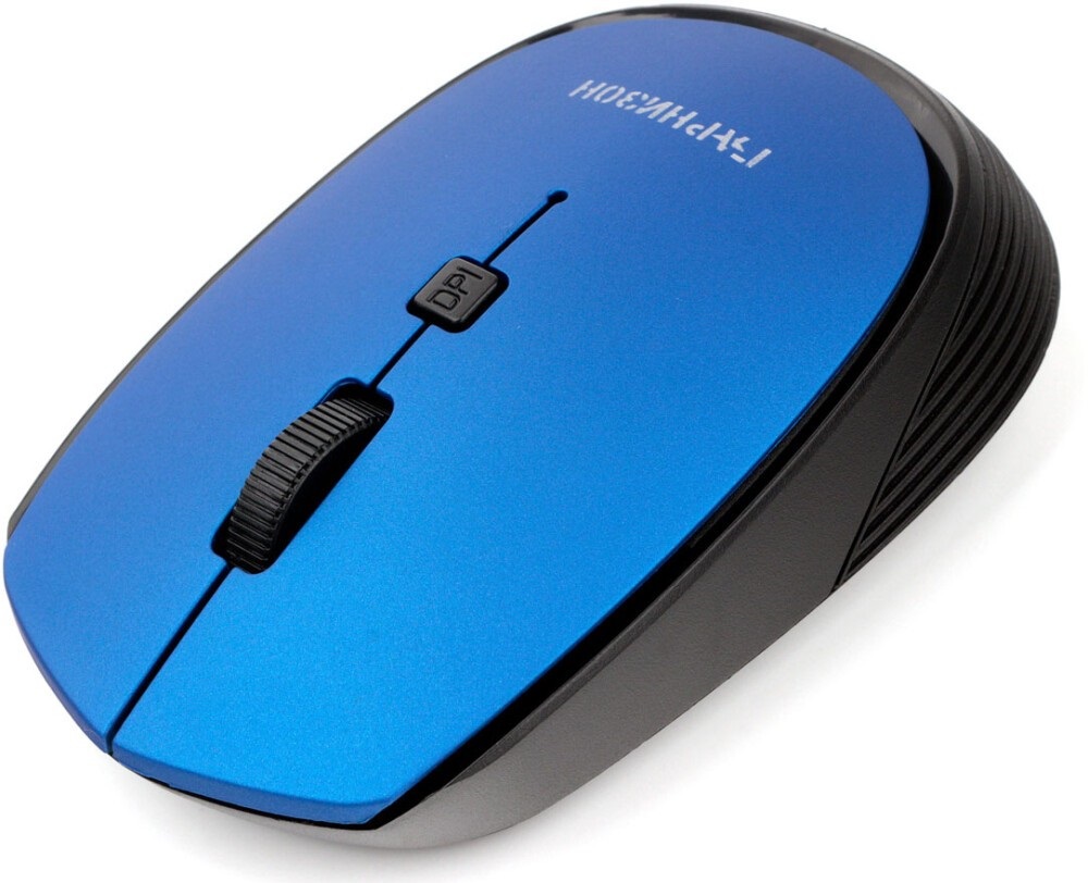 Мышь беспроводная Гарнизон GMW-550-4 (optical, 1600dpi, AA, soft-touch, black-blue)