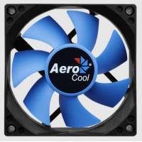 Вентилятор AeroCool Motion 8 Plus (80x80x25mm, Hydro, 2000rpm, 25dBa, 3+4pin, black-blue) RTL