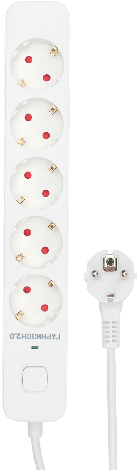 Сетевой фильтр Гарнизон 2.0 (EPS-5-W-2, 5 розеток, 2 метра, 10A, white) OEM