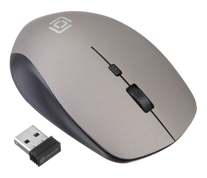 Мышь беспроводная Oklick 565MW (optical, 1600dpi, AA, black-grey)