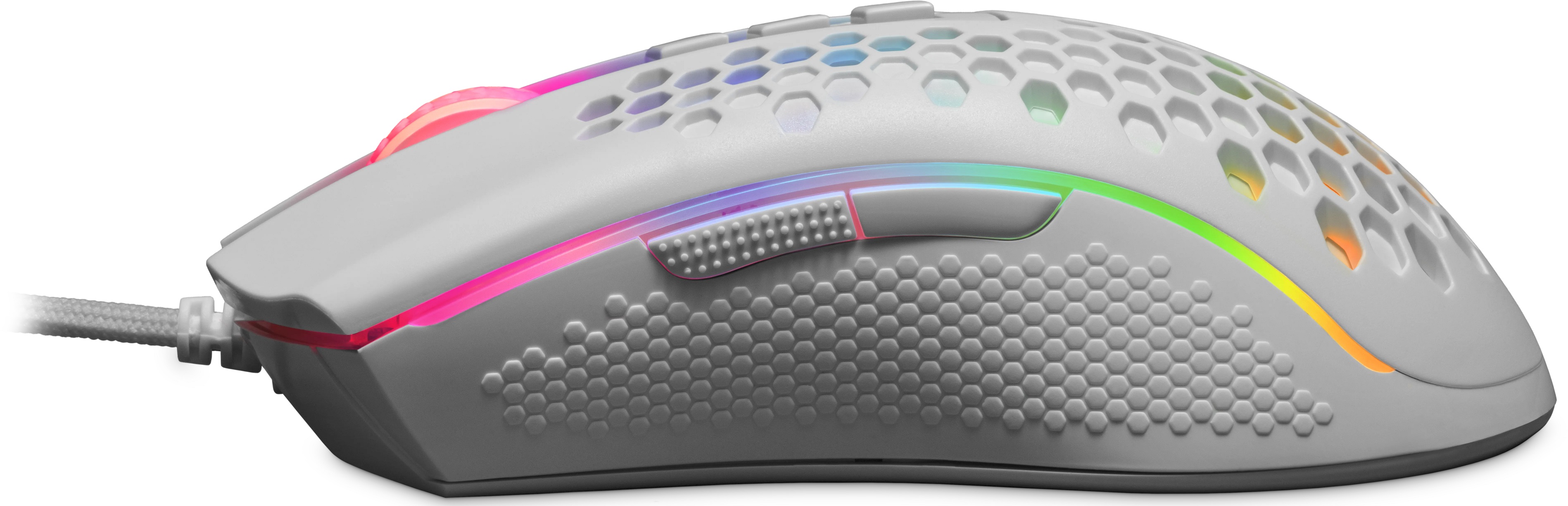 Мышь Redragon STORM (USB, optical, 12400dpi, игровая, регулируемая RGB подсветка, редактор макросов, white)