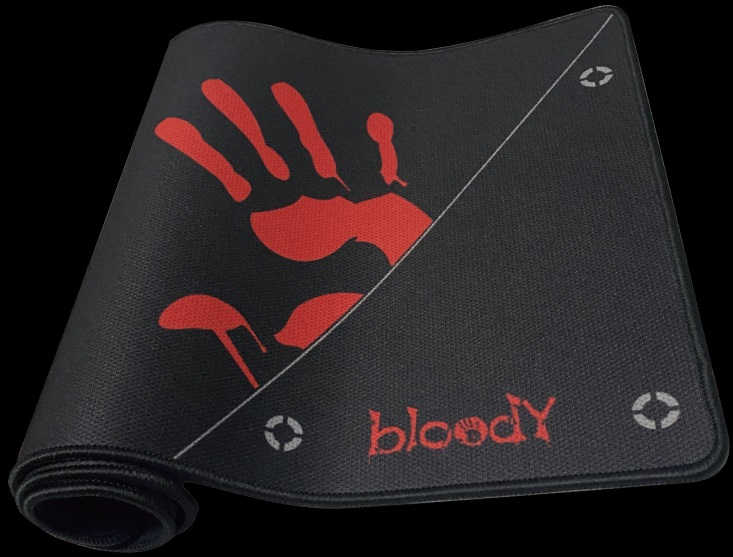Коврик для мыши A4Tech Bloody (BP-50L, тканевый на резиновой основе, игровой, black-red, 750x300x3mm)