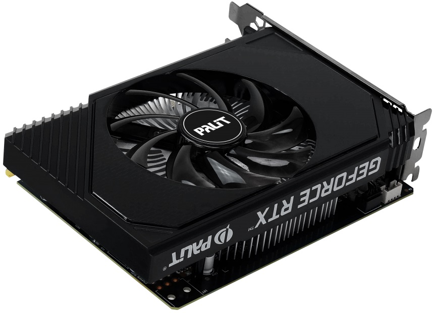 Видеокарта Palit GF RTX3050 STORMX OC 6Gb (NE63050S18JE-1072F, 96bit, GDDR6, HDMI+DVI+DP) RTL
